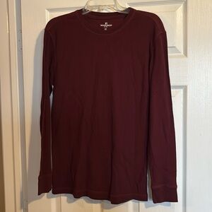 Woolrich men’s maroon long sleeve thermal shirt size medium